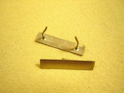 Splint Rechteck goldffarben glänzend 4 cm Hutschmuck Basteln Leder DIY