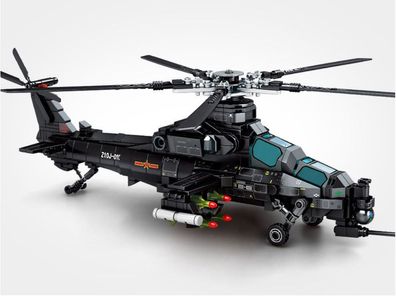 SEMBO - Z-10 Kampfhubschrauber Helikopter Modellbau Bausatz - NEU