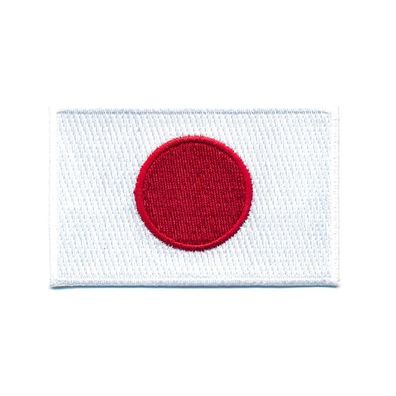 60 x 35 mm Japan Flagge Flag Nihon Nippon Tokio Patch Aufbügler Aufnäher 0931 B