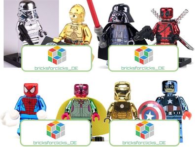 Deadpool Ironman Marvel Star Wars Figuren - Lego kompatibel