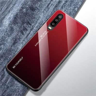 Gehäuse aus gehärtetem Glas mit Farbverlauf für huawei p40 p20 lite p30 pro