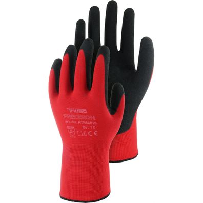 Precision Nylon-Handschuhe mit Nitril-Beschichtung (12er Pack)