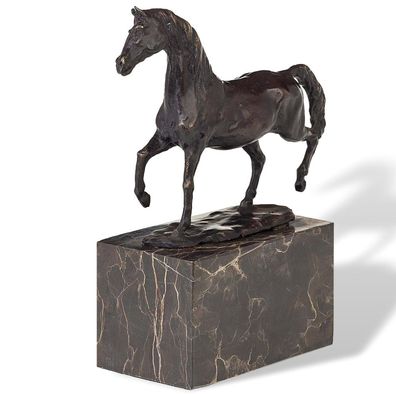 Bronzeskulptur Pferd nach Louis-Albert Carvin Bronze Figur Kopie Replik