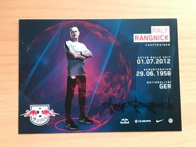 Ralf Rangnick RB Leipzig 2018-19 orig. signiert - TV FILM MUSIK #2238