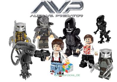 Alien versus Predator AVP Figuren - Lego kompatibel