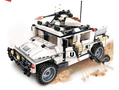 Panzerfahrzeug Militärfahrzeug Modellbau Bausatz Lego kompatibel - NEU