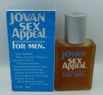 Vintage JOVAN SEX APPEAL for MEN - Aftershave Cologne 118 ml
