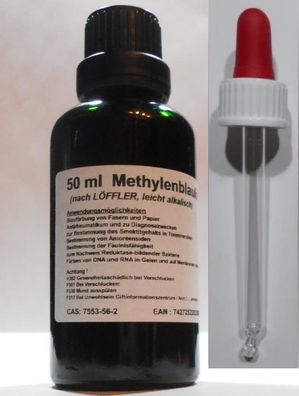 50 ml Methylenblaulösung 1%ig nach Löffler, USP pharma, leicht alkalisch