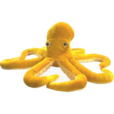 IKEA Blavingad Stofftier KRAKE Oktopus, gelb 50cm Kuscheltier Plüschspielzeug NEU