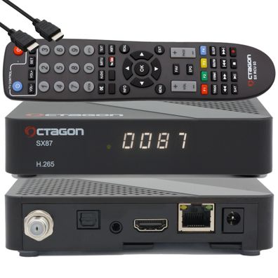 Octagon SX87 HD H.265 S2 + IP HEVC Set-Top Box - Sat & Smart IPTV Receiver