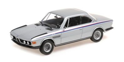 BMW Miniatur 3,0 CSL 1973 silber 1:18