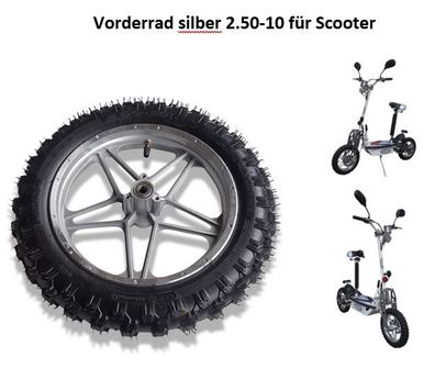 Vorderrad 2.50-10 Felge Reifen Schlauch Scooter E-Scooter DirtBike