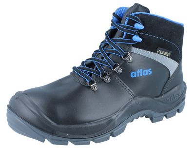 ATLAS GTX 745 Gore-Tex S3 CI Herren Sicherheitsstiefel schwarz blau Weite 10
