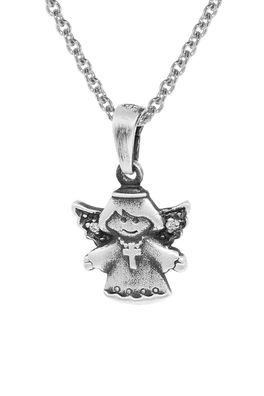 trendor Schmuck Kinder-Halskette mit Engel 925 Silber 35870