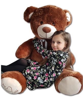 Riesiger großer Teddybär Kuscheltiere 75 x 85 cm - braun