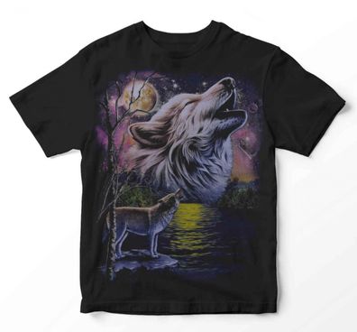 Wolf Eclipse T-Shirt Neu-New