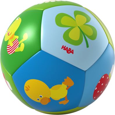 HABA Babyball Glücksbringer Stoffball Greifspielzeug Baby Ball Glück