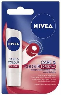 Nivea Care & Colour Bordeaux 2in1 Lippenpflegestift 4,8 g / 5,5 ml
