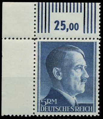 Deutsches REICH 1941 Nr 802A ungebraucht ECKE-OLI X5352AA
