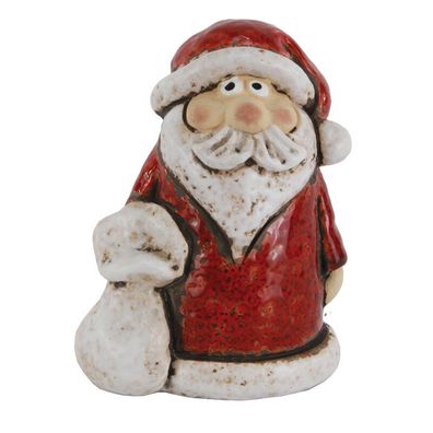 Weihnachtsmann, Keramik, 8,5 x 6 ,1x 11,2cm