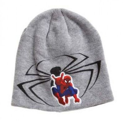 Spiderman Winter Mütze Grau Gr. 52