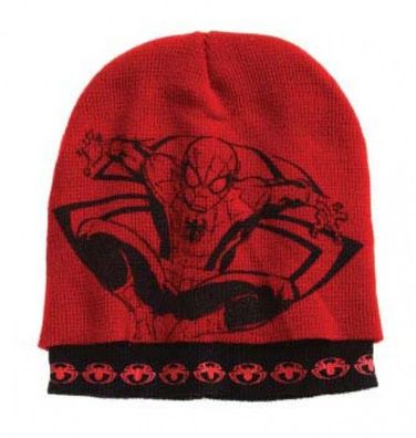 Spiderman Winter Mütze Rot Größe 52