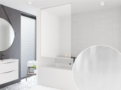 Basic Duschrollo 100x240 cm Modell Milky Drops Duschvorhang!