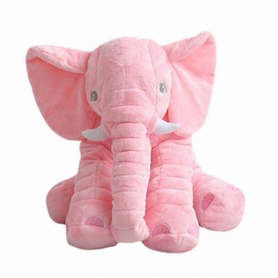 Große Umarmung - Elefant - Kuschelkissen - Plüsch - Pink