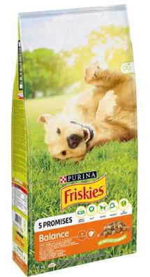 Friskies Balance Hundefutter - Hundetrockenfutter mit Huhn - 15kg