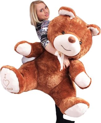 Großer Teddybär - Ich liebe dich - Weich - Braun