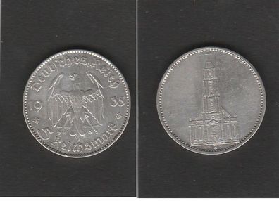 J.357 * Drittes Reich * 5. Reichsmark * 1935. J * Silber * Garnisonskirche