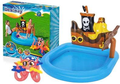 Bestway aufblasbarer Pool - mit Spielplatz - 84 Liter - 140x130x104 cm