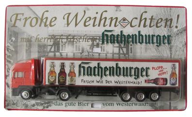 Hachenburger Brauerei Nr.17 - Frohe Weihnachten - MAN F2000 Aero - Sattelzug