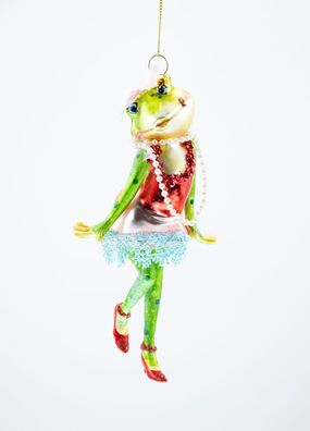 Weihnachtsschmuck Hänger Elegant Frog Lady