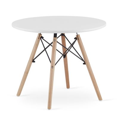 MAKSI Runder Tisch 60cm - weiß