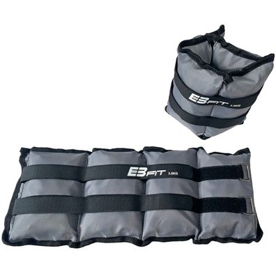 Gewichtsmanschetten - 6 kg (2 x 3 kg) grau
