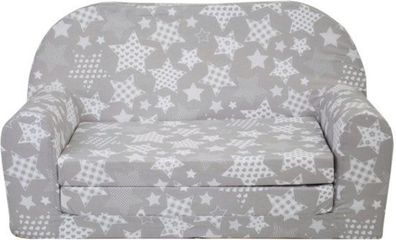 Kinderschlafsofa und Gästebett in einem - 85cm x 60cm - Graue Sterne