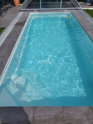 Gfk Pool Skiatos 7,00x3,20x1,50 komplett set Becken Preis 2023 Vivapool