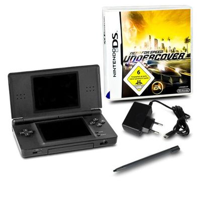 Nintendo DS Lite Konsole Schwarz #70A + Ähnl Ladekabel + Need for Speed Undercover