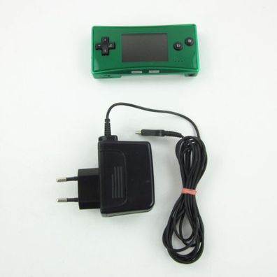 Gameboy Advance MICRO Konsole in GRÜN / GREEN #63B + Original Ladekabel