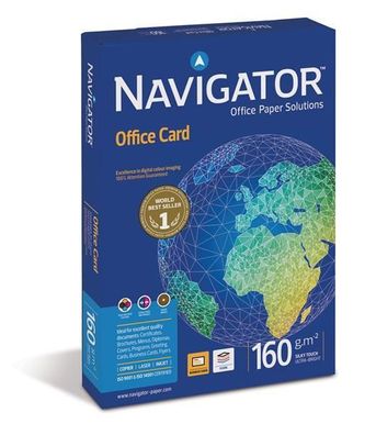 Navigator Office Card Kopierpapier 160g/ m² DIN-A4 250 Blatt weiß