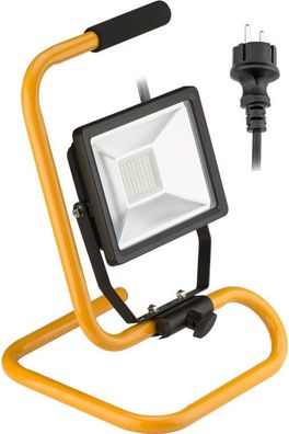 Goobay LED Außen Flutlichtstrahler mit Standfuß, 30 W Arbeitsleuchte / Baustrahler