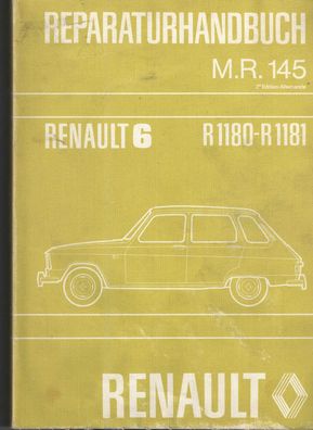 Reparaturhandbuch Renault 6, R 1180, R 1181