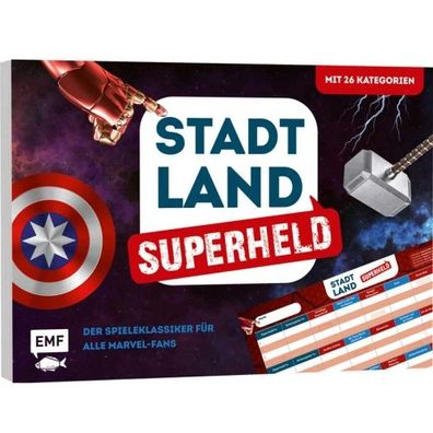 EMF Stadt Land Superheld - Der Spieleklassiker für alle Marvel Fans