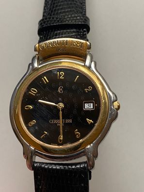 Cerruti 1881 Paris - Herren - Armbanduhr Quartz - Batterie neu - Werk läuft
