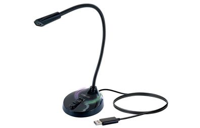 Schwaiger MF200 Gaming Mikrofon mit RGB Beleuchtung ohne Hintergrundgeräusche