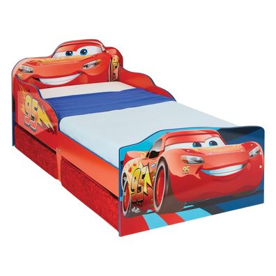 Disney Cars Kleinkinderbett mit Stauraum Bed Kinderzimmer Schlafen Bettgestell