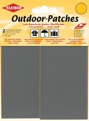 Outdoor-Patches 2x 6,5x12 cm hellgrau 5 Kleiber