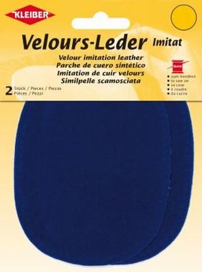 Velours-Leder-Imitat klein 2x 13x10cm kleiber