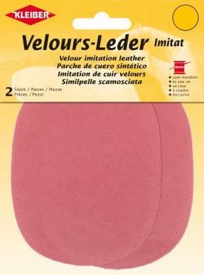 Velours-Leder-Imitat klein 2x 13x10cm Kleiber